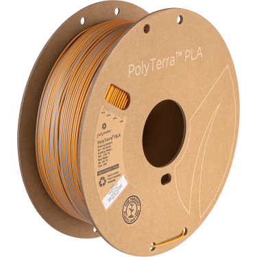 Polymaker PolyTerra PLA Dual Color - Foggy Orange (Grey-Orange) - 1.75mm - 1kg
